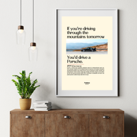 Porsche 911 Carrera Vintage Poster